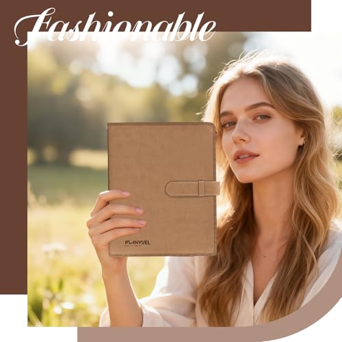 Plinyvel Brown Leather Sketchbook Cover 5.5x8.5, Travel Drawing Portfolio | Portable sketch kit organizer, pencil holder, Fits 5.5x8.5 Sketch Book, Spiral Pad, Compact artist storage case - color: Brown, size: Small-5.5x8.5