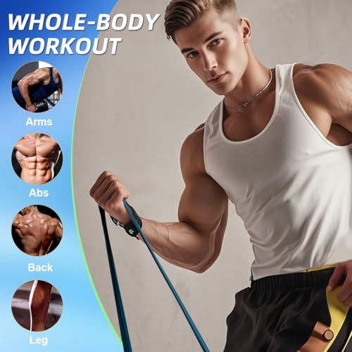 WHATAFIT Resistance Bands, 5 Level Pull Up Assistance Bands for Working Out - color: 6.8-56.7kg(15-125파운드)