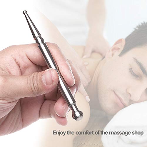 FeelFree Sport Manual Acupuncture Pen, Acupressure Pen & Fascia Stick | Stainless steel massage tool with dual heads for trigger points
