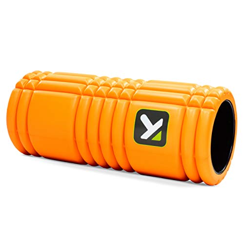 TRIGGERPOINT Performance Therapy Grid Foam Roller with Free Online Instructional Videos, Original (13-inch), Orange