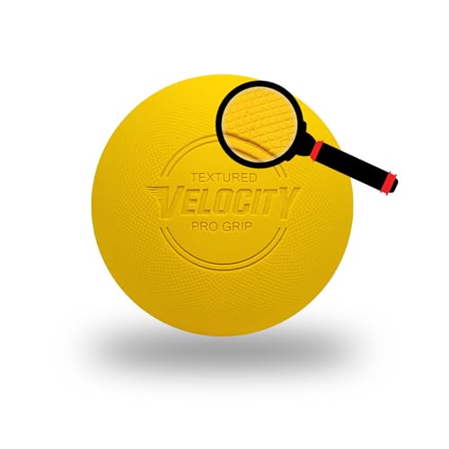 Velocity Pro Grip Lacrosse Balls - 6, 12, 18, 60 and 120 Packs - Certified for Youth, Club, High School, CLA, and College Game Play - color: Yellow, size: 6 Balls