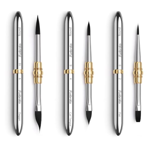 3pcs Dual-Tip Travel Watercolor Brushes Set