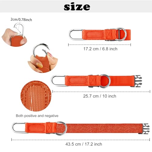 ZINZ Elastic Jacket Gripper Travel Strap with D-Ring Hooks and Buckle, Suitcase Straps Belts Travel Accessories, Makes Your Hands Free - color: Orange/Uk