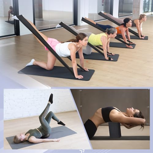 Halloscume 24 Pcs Pilates Kit, Home Pilate Equipment for Women, Pilates Ring and Ball Set with Stretching Strap, Water Bottle, Magic Circle, Yoga Ring, Gym Bag, Resistance Band, Anti Slip Sock - color: Black