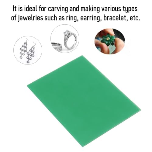 Green Jewelry Carving Wax Modeling Wax for Handmade Rings Earrings Bracelets Professional Sculpting Tool(1.0mm)