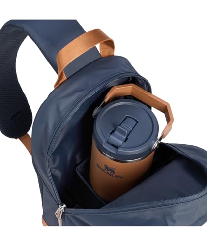 STANLEY Vitalize Crossbody Bag | Hydration Sling with Zippered Drinkware Compartment | Adjustable Strap | Multiple Storage Pockets | Durable Recycled Fabric | Twilight - color: Twilight, size: Crossbody