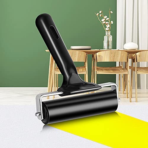 4 Inch Rubber Roller Tool, Rubber Brayer Roller for Printmaking by HRLORKC - size: 4 inch-1pack