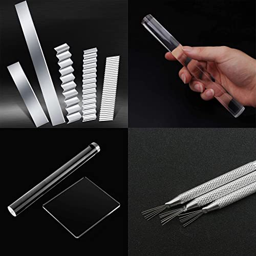 Yayatty 19 PCS Polymer Clay Tools, Acrylic Clay Roller, Acrylic Sheet, Clay Slicer Blade, Round Polymer Clay Cutters with Clay DIY Tool for Clay DIY - color: 19 PCS