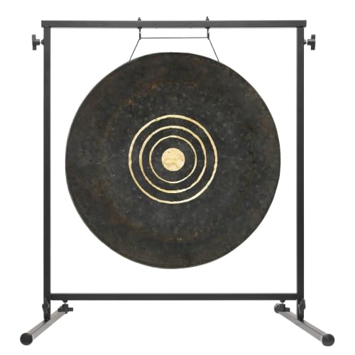 24" to 26" Gongs on Fruity Buddha Stand - Includes Gong, Rope, Mallet, & Stand/Medium Handmade Traditional Chinese Gong/Easy to Assemble Metal Stand/Easy to Play - size: 26" Trilogy Gong