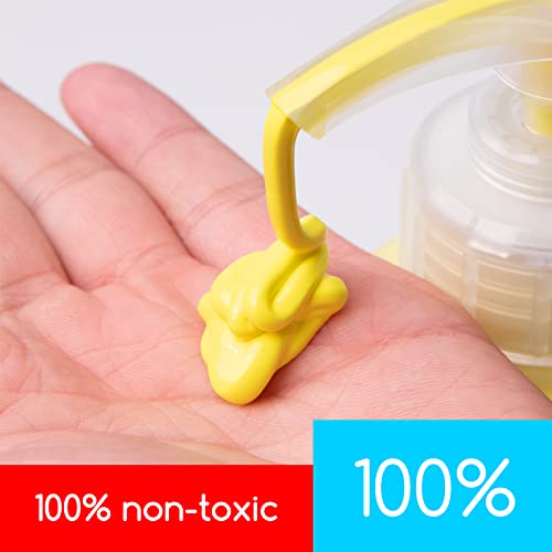 MEEDEN Lemon Yellow Acrylic Paint with Pump Lid, 1/2 Gallon (2L /67.6 oz.) Heavy-Body Non-Toxic Rich Pigment Color, Perfect for Art Class, Wall Painting, Painting Party & Creative DIY - color: Lemon Yellow