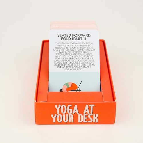 Yoga at Your Desk | Desk Yoga | Wellness Card Pack | Chair Yoga