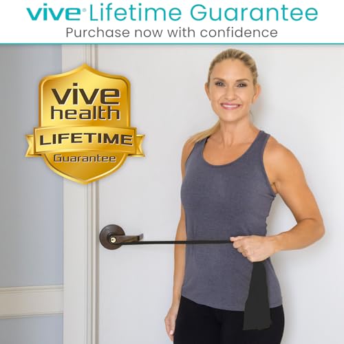 Vive Professional Resistance Bands - 25 Yard Non-Latex Roll for Physical Therapy, Lower and Upper Body Exercise Workout - Straight Elastic for Strength Training, Rehabilitation, Women, Men - color: Black
