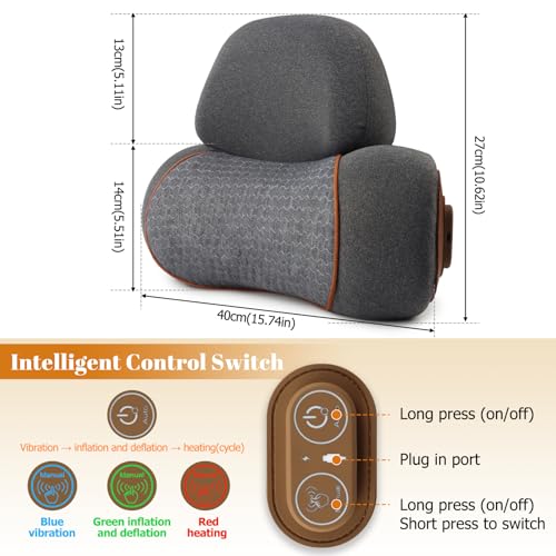 3-in-1 Neck Massager Pillow, Neck Cervical Traction Device for Pain Relief