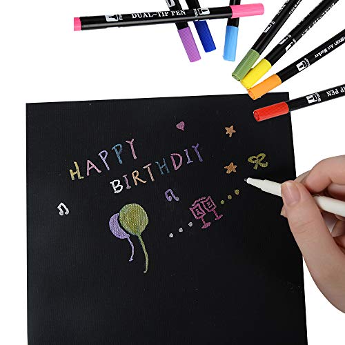 CONDA Black Canvas Panels 5x7 inch, Pack of 14, 100% Cotton Acid-Free, 8 oz Gesso-Primed, Art Boards for Oil & Acrylic Painting - size: 5"x7"