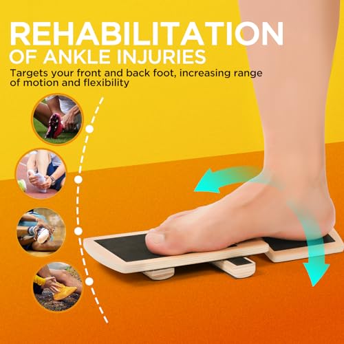 Ankle Balance Board Foot Strengthener Trainer for Sprained Ankle, Stability Exercises, Physical Therapy, Plantar Fasciitis Relief, Posture Correction, Balance Training