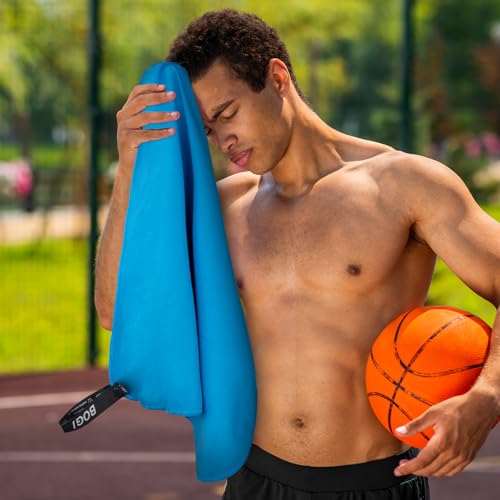 BOGI Microfiber Quick Dry Travel Sports Towel, Blue, 40"x20" - color: Blue, size: M:40''x20''