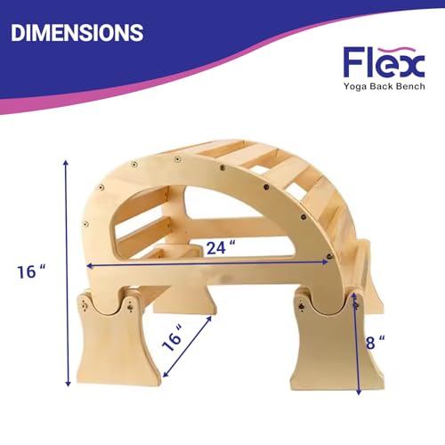 PMT Medical Flex - Yoga Back Bench | Elevate Your Stretch with Anatomical Bends, Ergonomic Support, and Durable Construction for Ultimate Comfort and Flexibility, Sandal