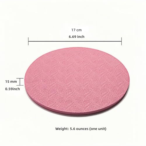 2-piece set yoga knee pads and exercise mats - super thick anti slip support for thick boards, gardening, push ups, knees, Pilates, and floor exercises - knees, elbows, wrists - color: pink