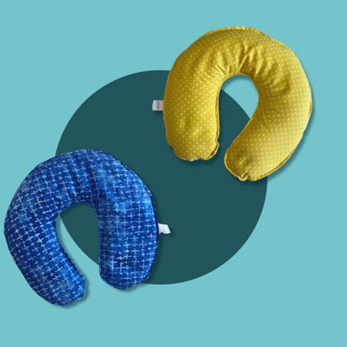 Parker Mountain Comfort Wraps | Pressure Point Pillow | Therapeutic Pressure Point Neck Pillow for Self Care - color: Yellow, style: Unscented