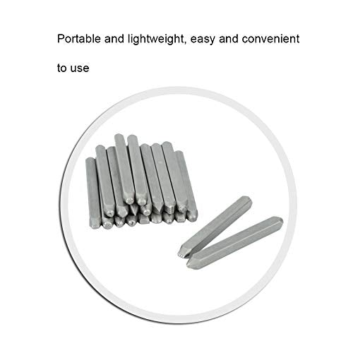 Fayelume 20 PCS Metal Stamping Kit, Metal Stamps for Steel, Jewelry Anvil Chisel, for Jewelry Carbon Steel Flower Hole Punch Tool