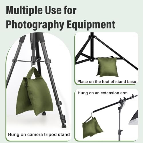 8 Pack Sandbags Weight Bags, Durable Sand Bags for Weight, Green - color: Green, size: 8 PCS