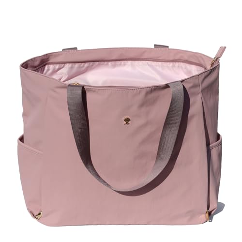 ESVAN Yoga Mat Bag Yoga Tote Carrier Shoulder Bag Carryall Tote for Office,Yoga,Pilates,Travel,Beach and Gym - color: Aa Purple Pink