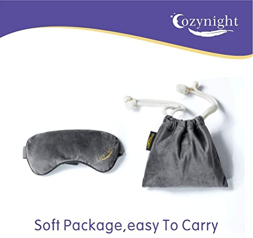 Cozynight Lavender Weighted Sleep Mask, 3D Light Blocking Eye Mask, Gray | Yoga,Dry Eyes, Headache, Migraine Relief ,Great Relaxation Gifts for Women, Men ,Aromatherapy Lavender Eye Pillow Gift - color: Gray