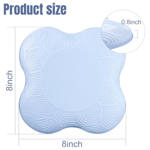 Yoga Knee Pads 2 Pack, Foam Kneeling Cushions - Non-Slip Pilates Knee Pad Cushion & Wrist Support - Portable Workout Knee Pads for Meditation, Kneeling, Balance, Floor, Pilates,Yoga - color: Light Blue