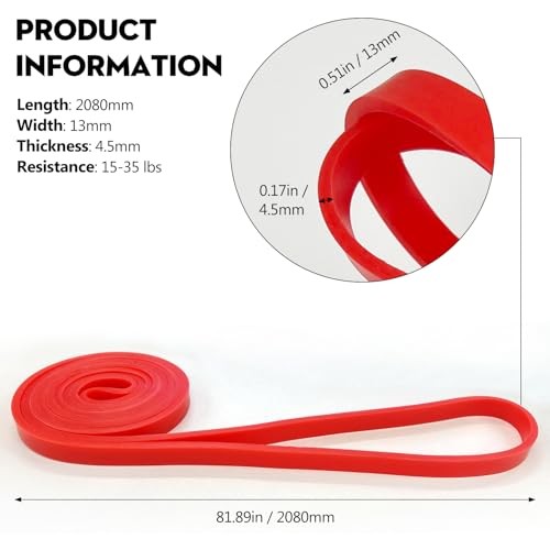Yoga & Tension Resistance Band – Pull-Up Trainer for Strength, Chest Expansion, Flexibility & Endurance, 15-35 lb Resistance, Compact & Durable Fitness Tool