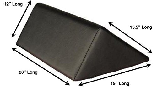 Clinical Health Services, Inc. Therapist’s Choice® Triangle Massage Bolster Extra Large, 19" x 12" x 20" x 15.5", (Burgundy) - color: Burgundy