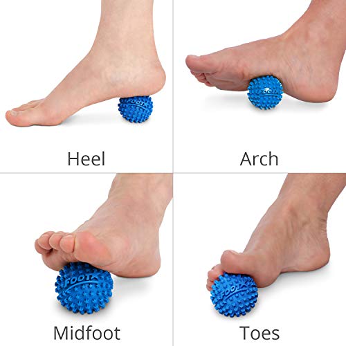Body Back Foot Star® Massage Ball for Plantar Fasciitis Relief & Recovery | Foot Massager For Trigger Point Therapy, Massage Ball For Soothe Foot Stress, Discomfort, Aches, & Tightness, 2 Pack Blue - style: Two-Pack
