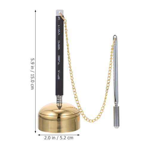 NOLITOY Flexible Chime Buddhist Supply Temple Instrument Buddhist Meditation Chime for Prayer Yoga Rituals Portable Hand Bell 5.90 inch Handheld for Study Bedroom Sauna 1 X