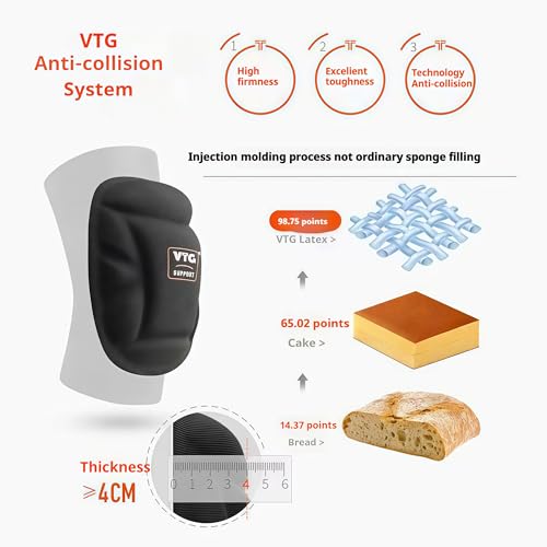 1 Pair Soft Foam Knee Pads, Shock Absorbing Support Unisex - size: Large (38-44 CM/15-17½ ")