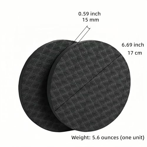 2-piece set yoga knee pads and exercise mats - super thick anti slip support for thick boards, gardening, push ups, knees, Pilates, and floor exercises - knees, elbows, wrists - color: black