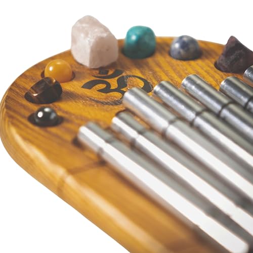 Woodstock Wind Chimes for Meditation, Yoga, Awareness, Relaxation, Metaphysical 11" Zenergy Chakra Chime Gifts (CC7Z)