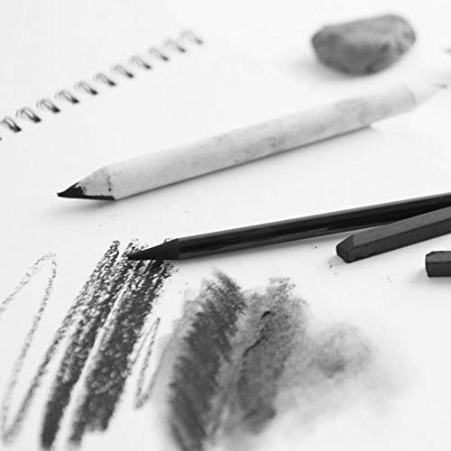 21 Pcs Blending Stumps and Tortillions Paper Art Blenders | Sandpaper Sharpener Pointer, Pencil Extension Tool, Kneaded Eraser, For Artist Charcoal Sketch Drawing