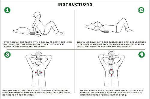 Lumia Wellness CostoBlock - Firm Thoracic Pod for Costochondritis Relief, Tietze Syndrome, Relieve Chest, Upper and Lower Back Pain