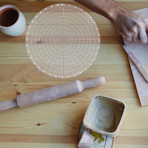 Pottery Measuring Gauge and Circle Maker Kit Clay Measuring Tool for Precise Patterns for Pottery Enthusiasts and Artists in Creative Projects