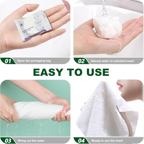 16 Pack Disposable Towels for Travel Compressed Towels Washcloths 23''X12'' - size: M size-16pcs 23.6"x11.8"