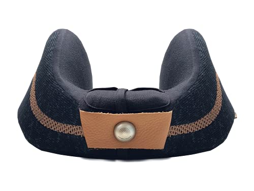 Be Relax Sleep Therapy Pillow (Camel Black). Premium Shape Ergo-Smart. Shiatsu Point. Exclusive Heat Patch to Ease Your Neck Tension. Designed in Paris. - color: Camel Black