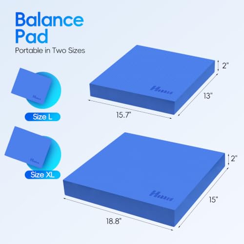Professional Balance Pad for Physical Therapy and Stability Training - color: Red, size: 18.9*15.0*2in
