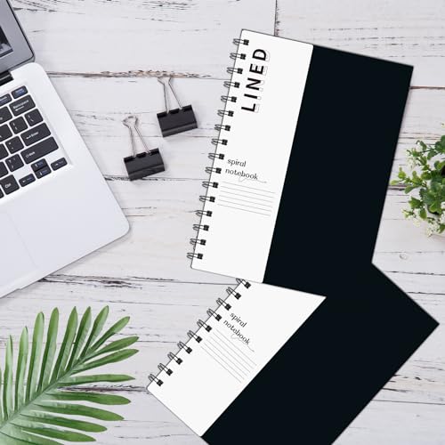 Spiral Notebook A5 Lined Notebook 4 Pack | College Ruled Hardcover Notebook Thick Paper Notebook Hardcover Journal for School, Office,Study and Notes - size: A5, style: LINED NOTEBOOK