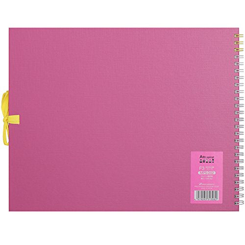 Maruman S313-08 Sketchbook Art Spiral F3 Thick Drawing Paper, 24 Sheets, Pink - color: Pink, size: F3 (8.74" x 11.26")