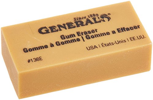 General Pencil 136EBP Artist Gum Eraser- (2 Pack)