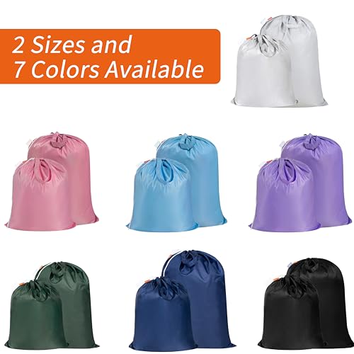 Polecasa 2 Pack Extra Heavy Duty Laundry Bag with Handles, Green, 28x36" - color: Green, size: 28" x 36" | 2 Pack