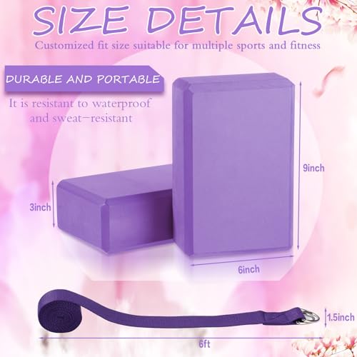 Wettarn 15 Pack Yoga Blocks and Straps Set for Stretching