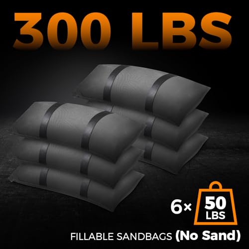 Aimosen 300 LBS Umbrella Base Weight Sandbags, 6 Packs Heavy Duty Sand Bags - size: 6 X 50 LBS