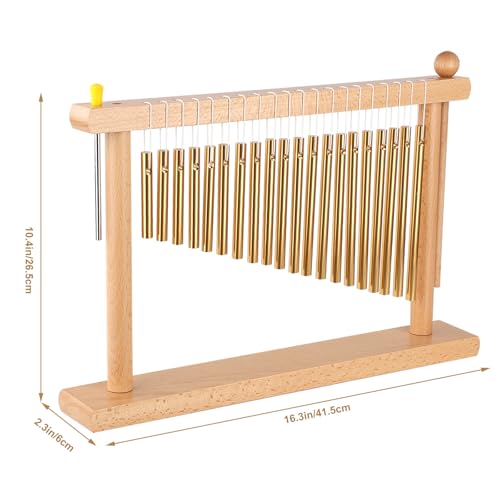LIEKE 20 Tone Tabletop Wind Chime Hand Chime Sound Healing Instrument
