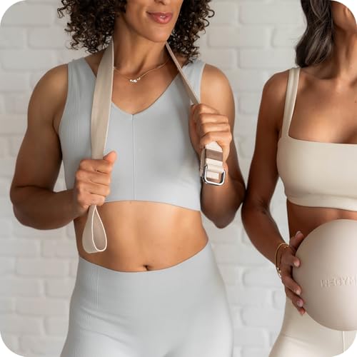 WeGym Yoga Strap for Stretching, Pilates and Mobility, Adjustable Length - color: Grey