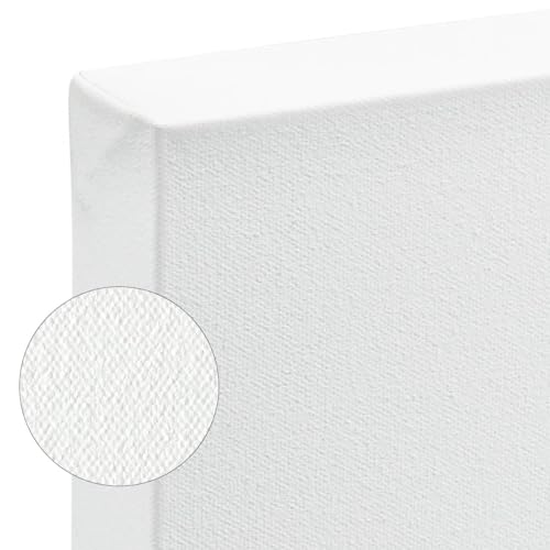 SoHo Urban Artist, 12x16 Heavyweight Stretched Cotton Canvas for Painting - 1.5" Deep- 3 Pack, Triple Primed, 100% Cotton Canvas, Archival, Universal Primed for Oil, Acrylic, Alkyd, Mixed Media